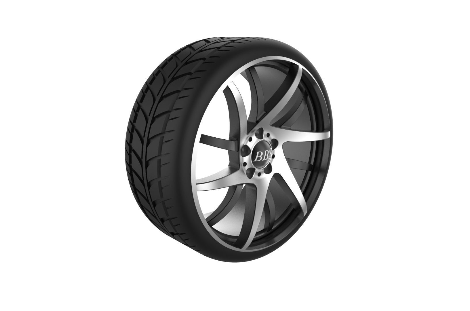 BBS wheel 3D print model_6