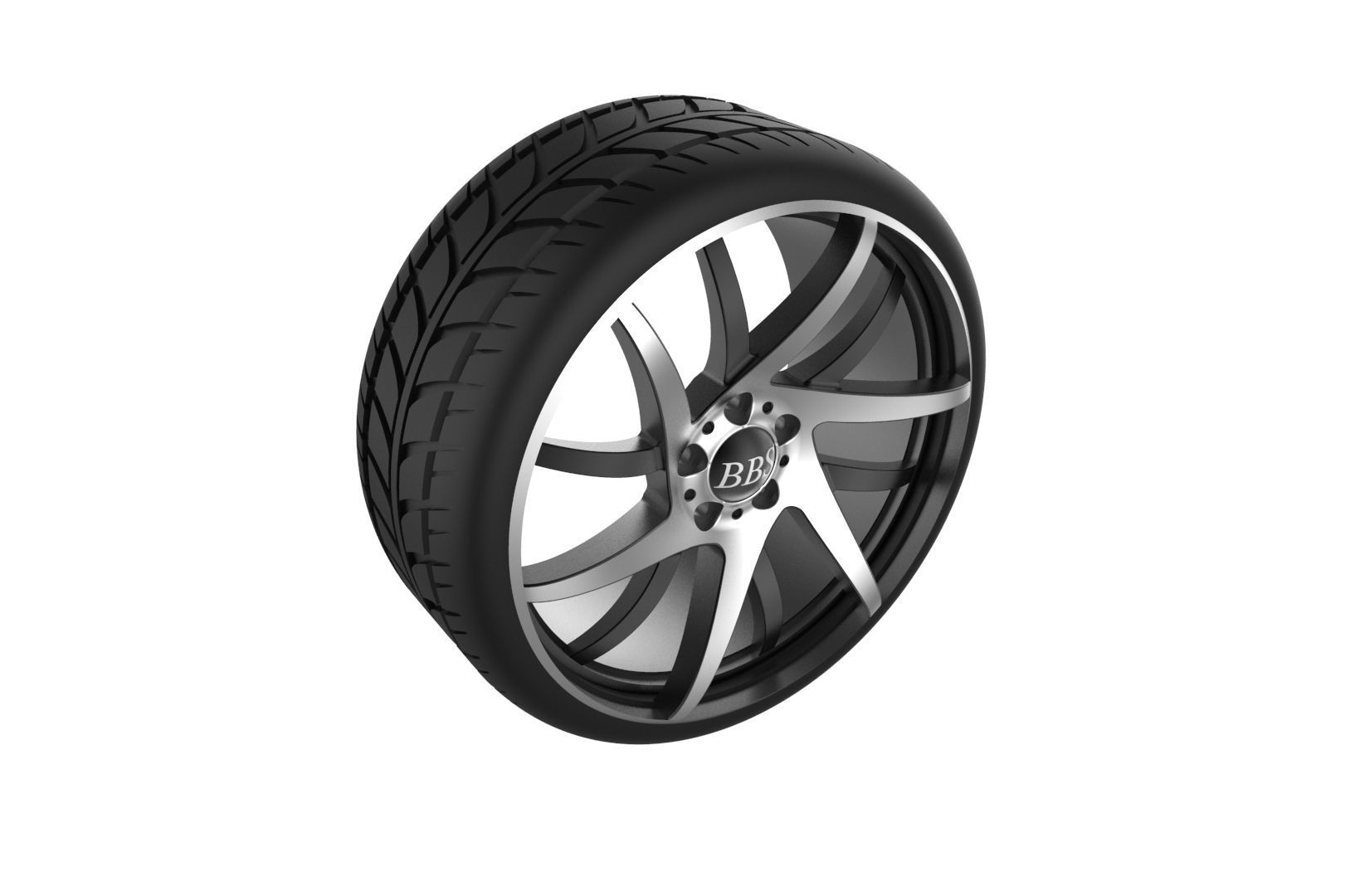 BBS wheel 3D print model_24