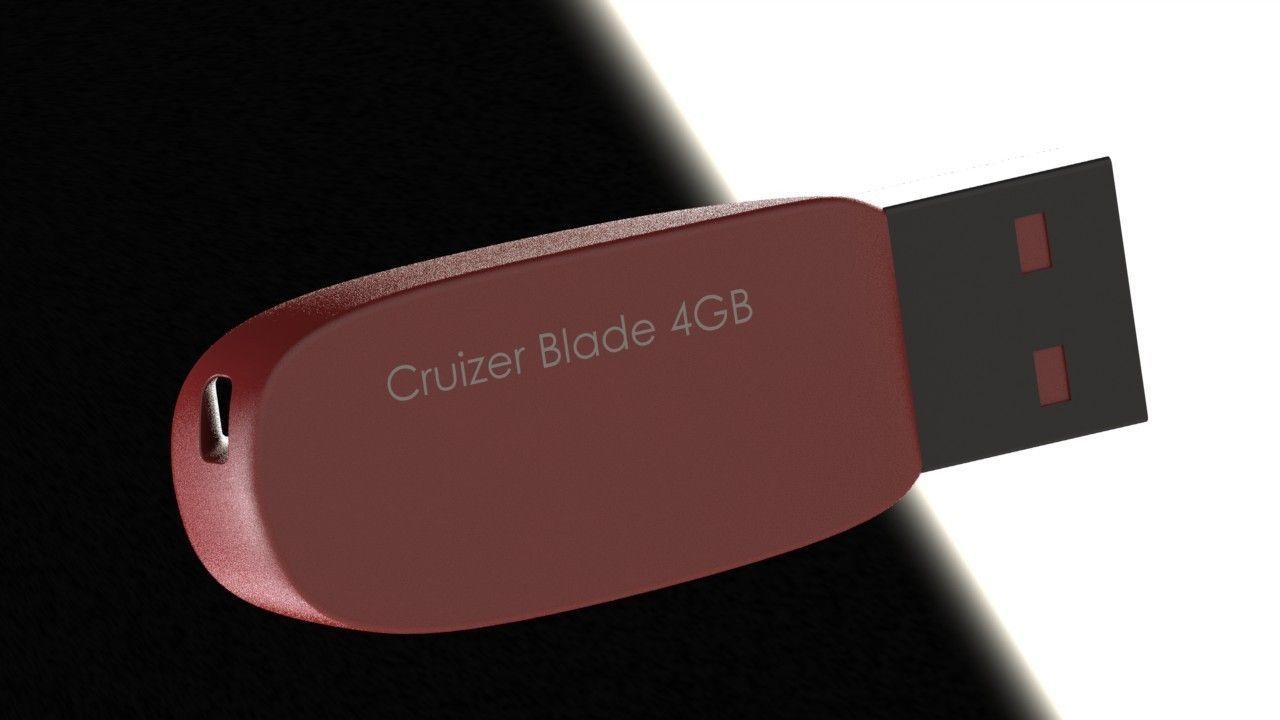 SanDisk Cruzer Blade 4GB Usb Stick 3D print model_27