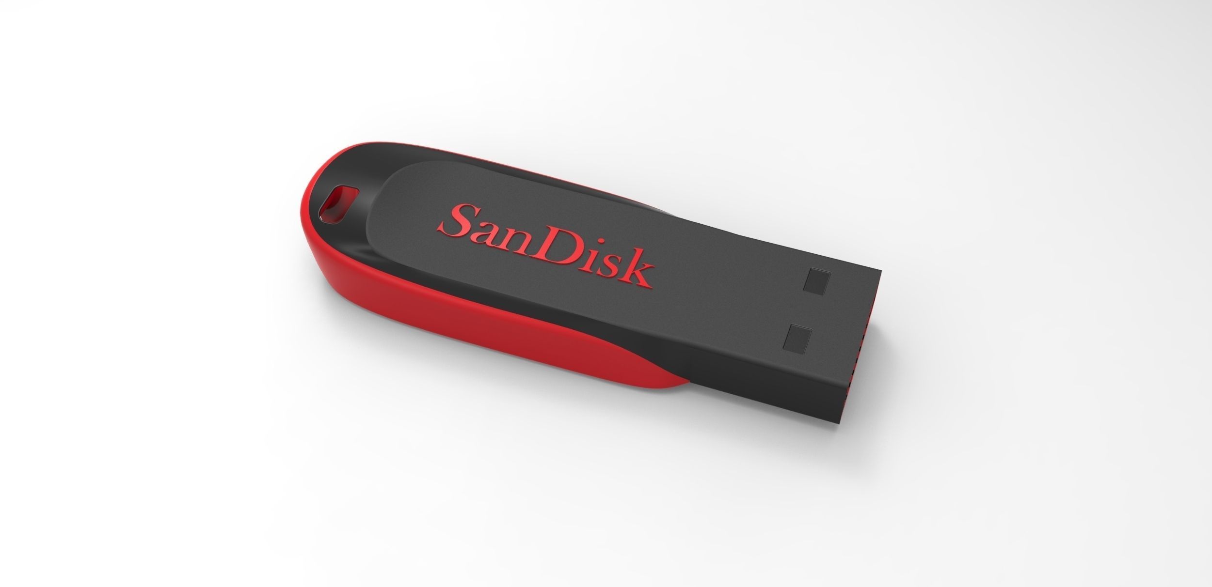 SanDisk Cruzer Blade 4GB Usb Stick 3D print model_1