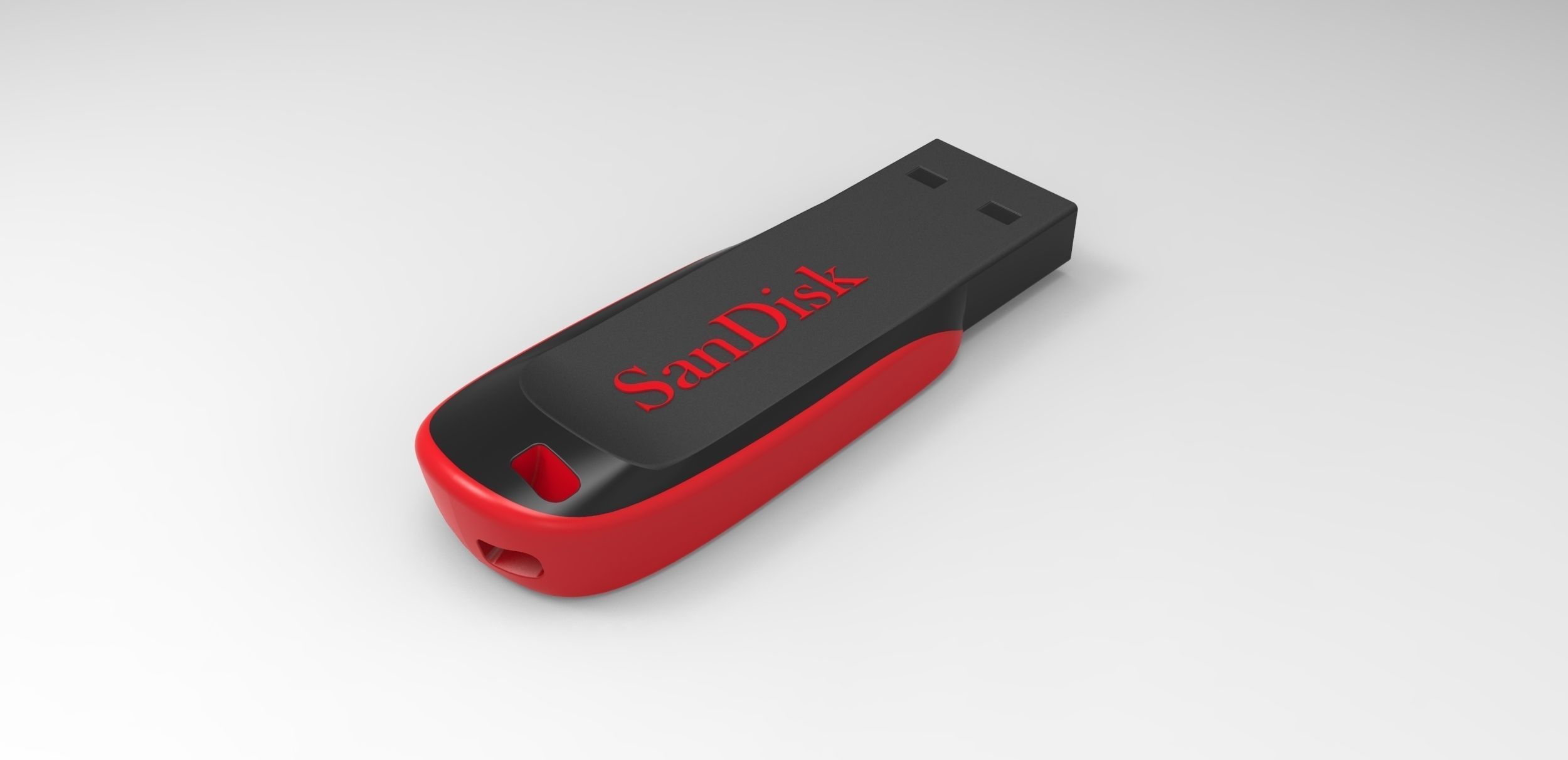 SanDisk Cruzer Blade 4GB Usb Stick 3D print model_3
