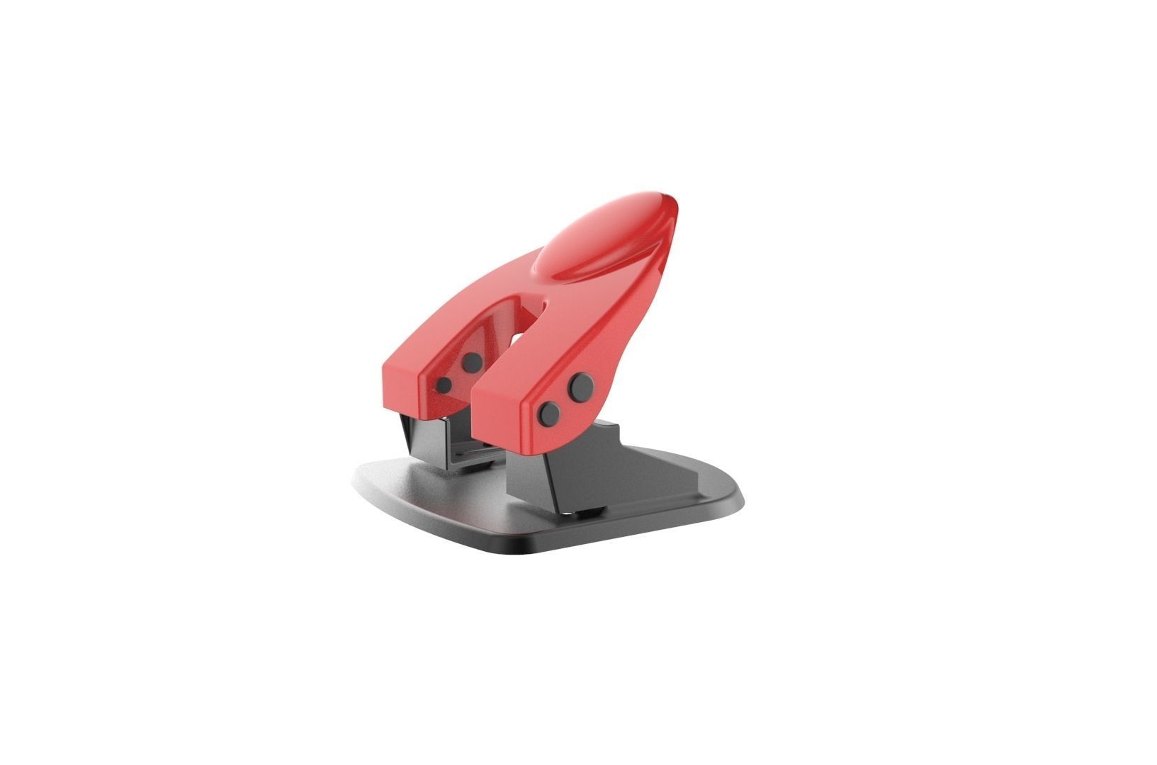 Hole paper puncher 3D print model_3