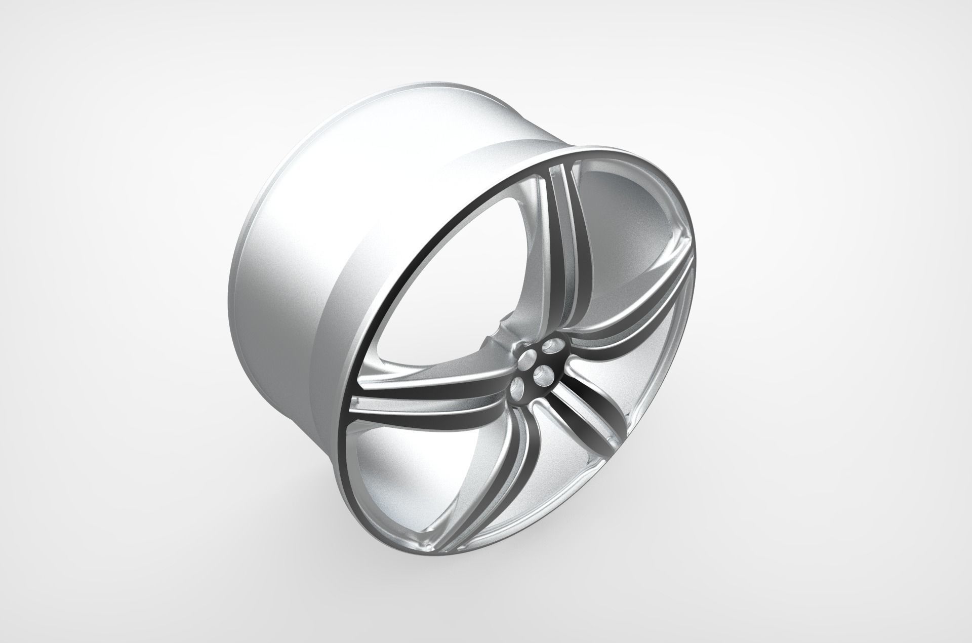 Wheel Rim 3D print model_1