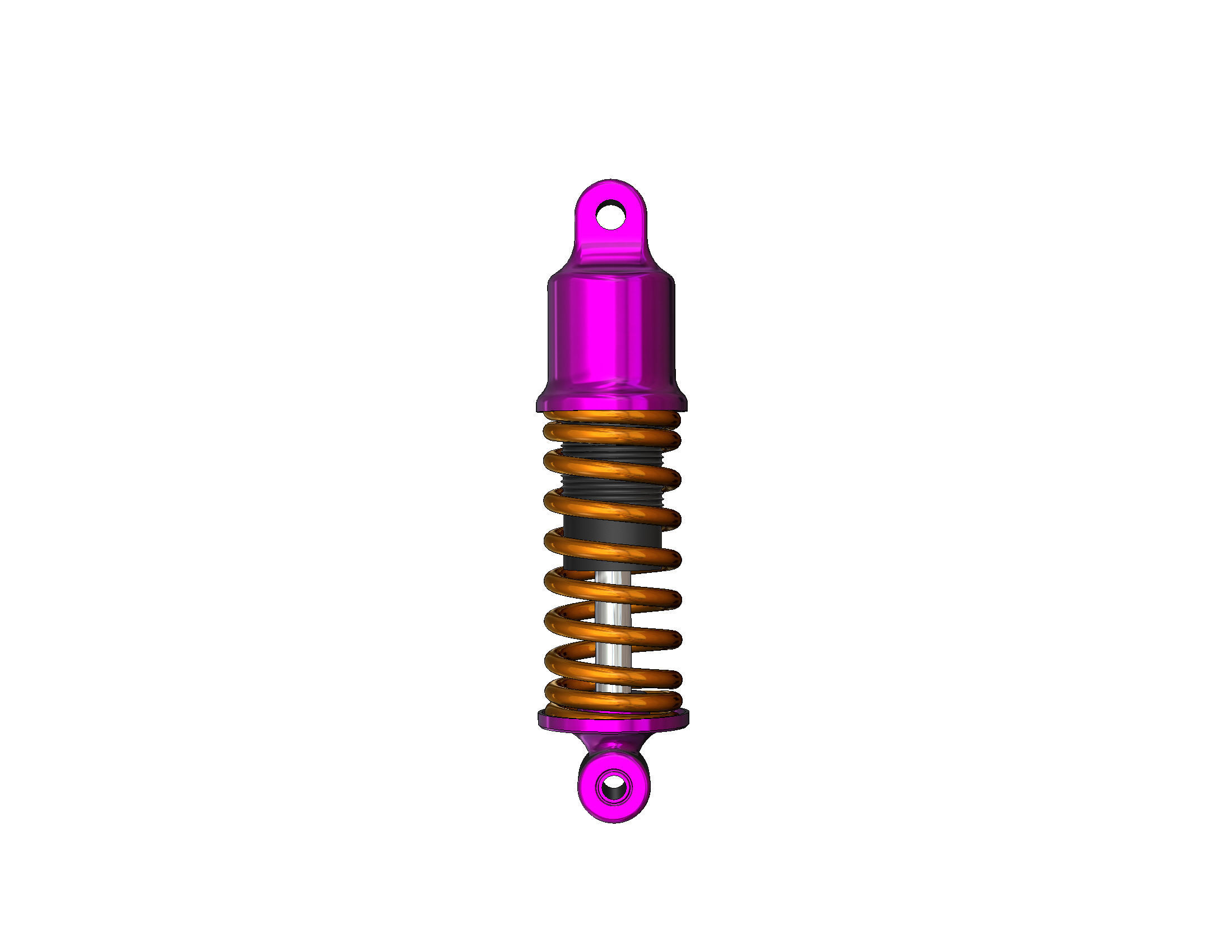 Shock absorber Suspension 3D print model_35