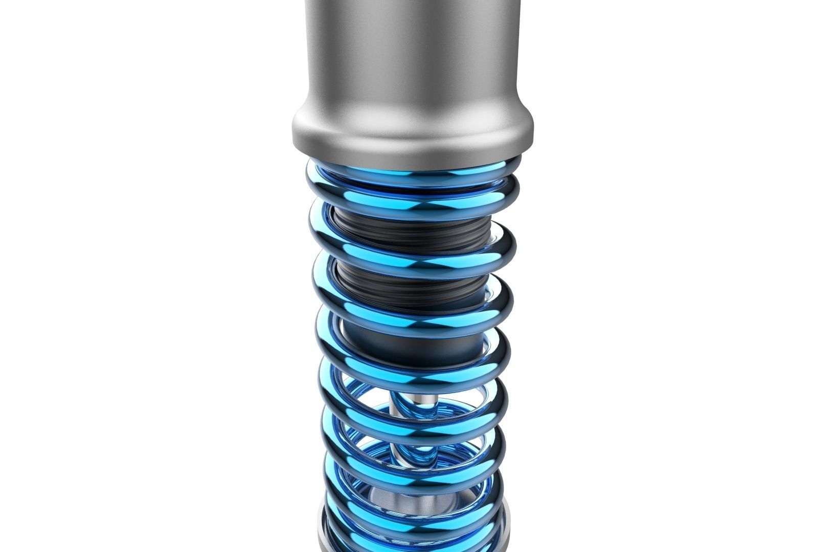 Shock absorber Suspension 3D print model_30