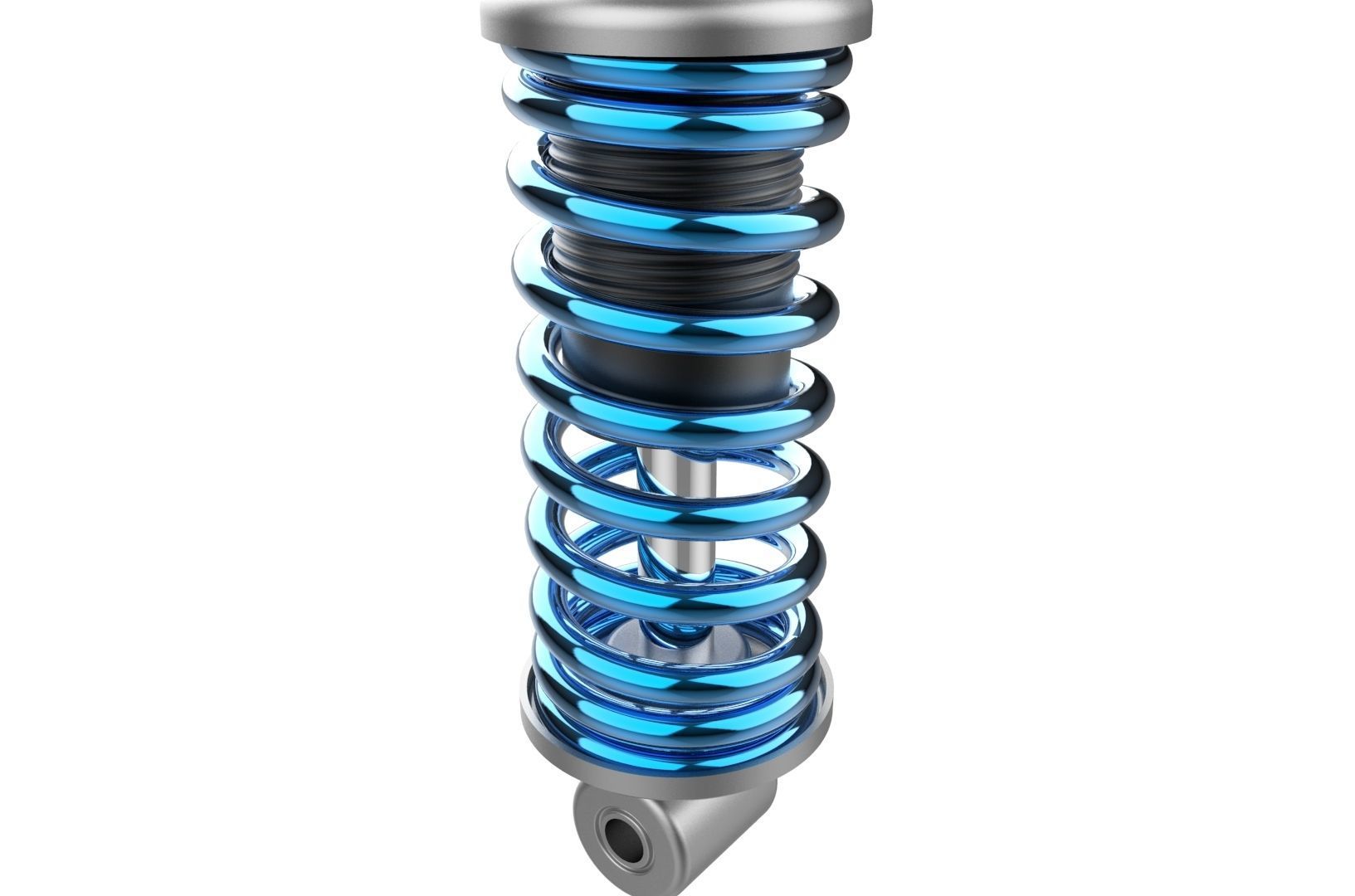 Shock absorber Suspension 3D print model_19
