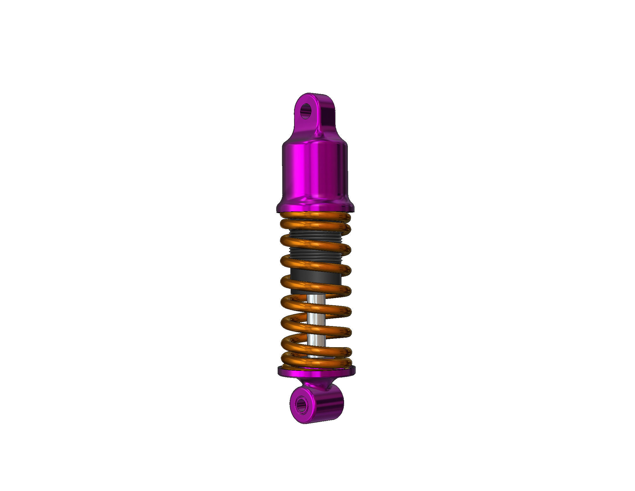 Shock absorber Suspension 3D print model_34