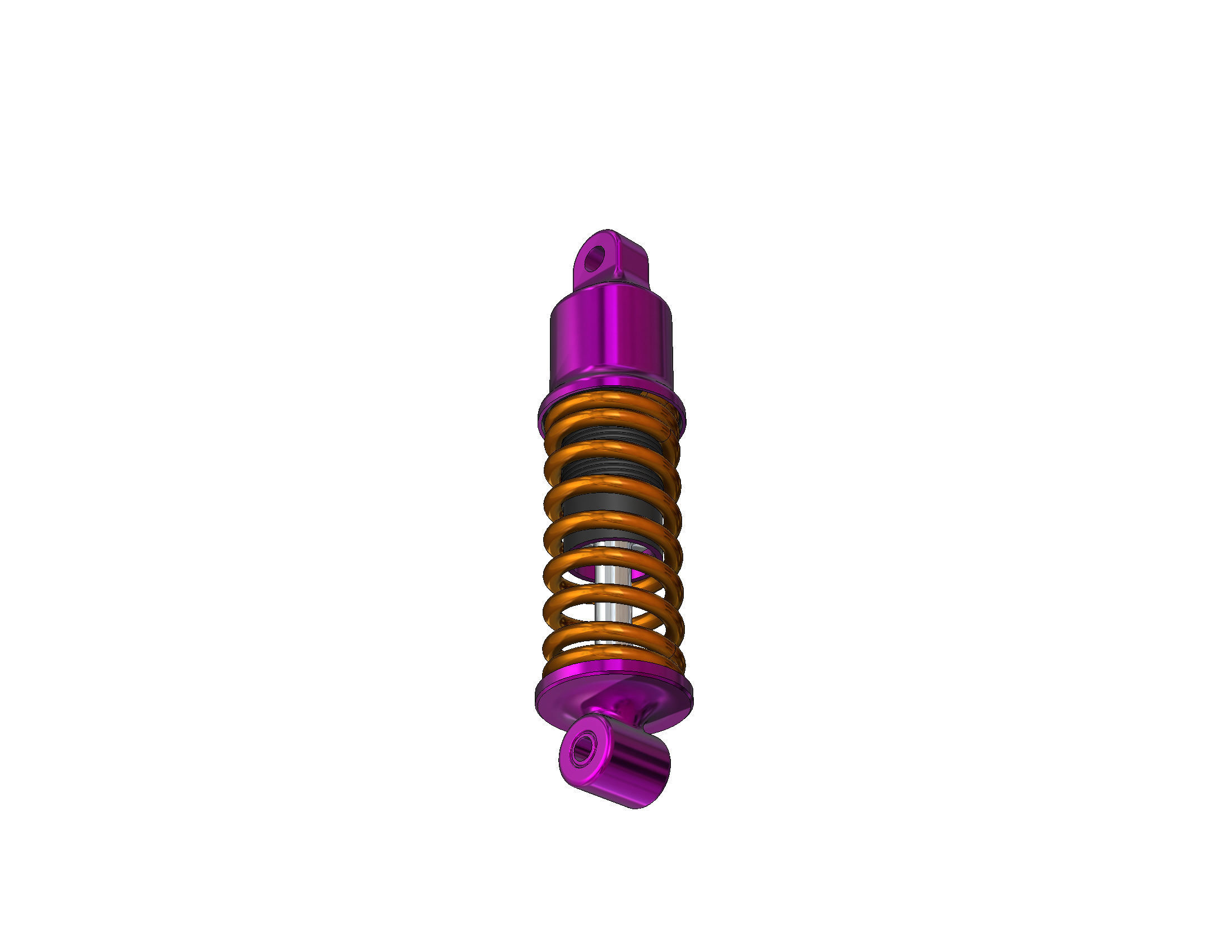 Shock absorber Suspension 3D print model_42