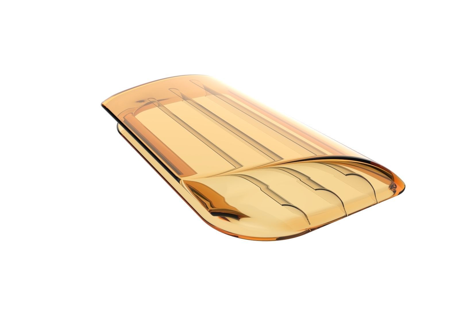 Carbon fiber hood scoop 3D print model_16