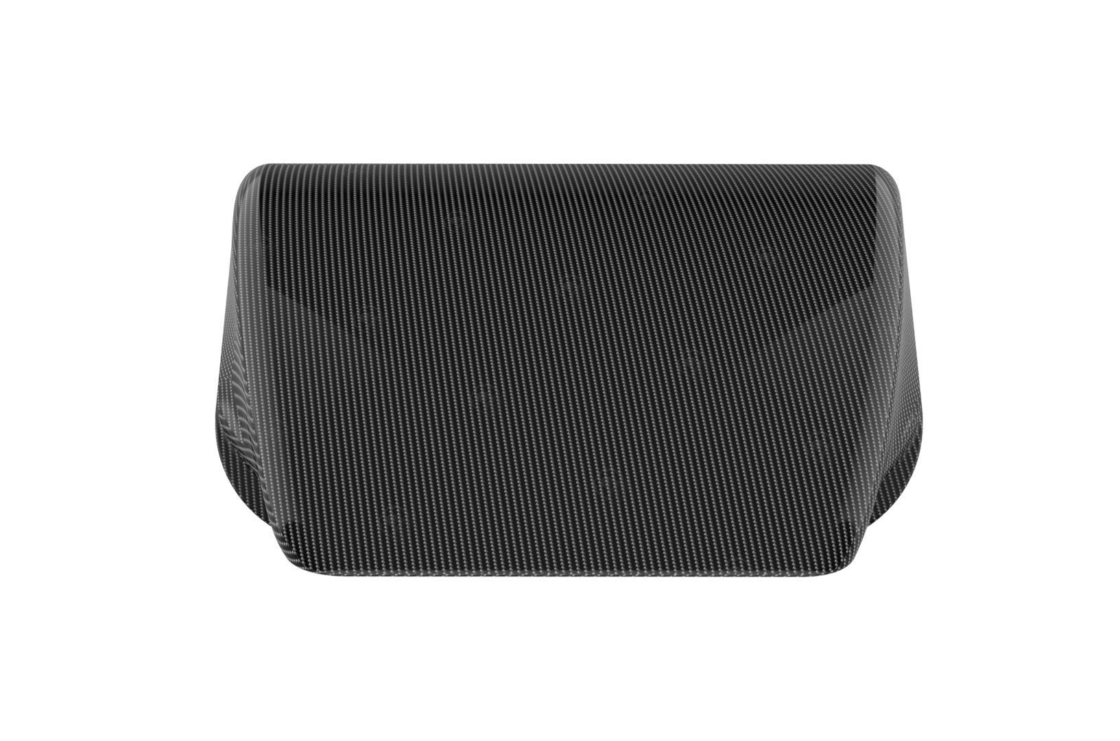 Carbon fiber hood scoop 3D print model_26