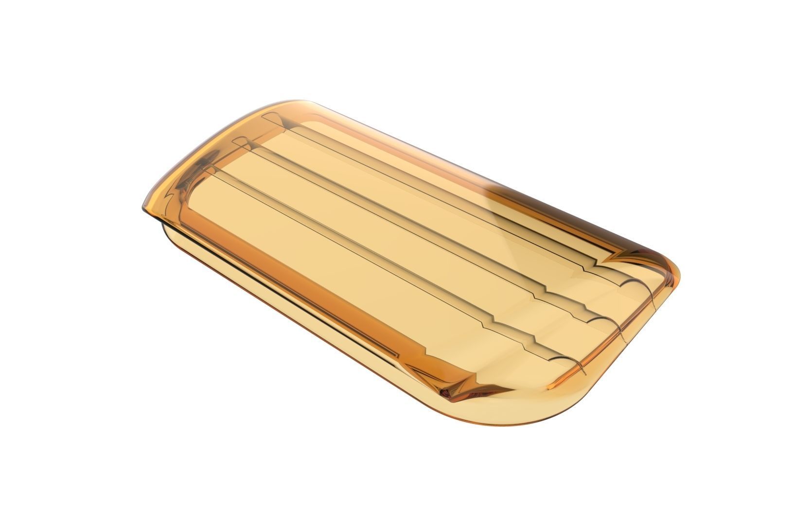 Carbon fiber hood scoop 3D print model_19