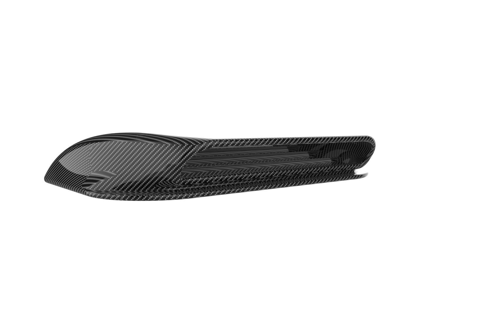 Carbon fiber hood scoop 3D print model_31