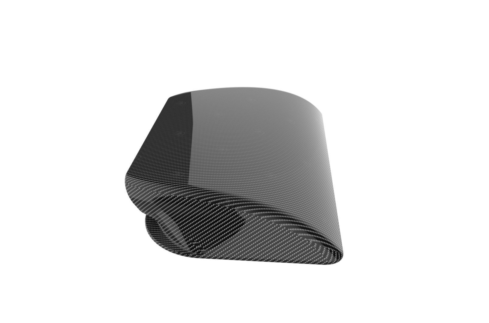 Carbon fiber hood scoop 3D print model_33