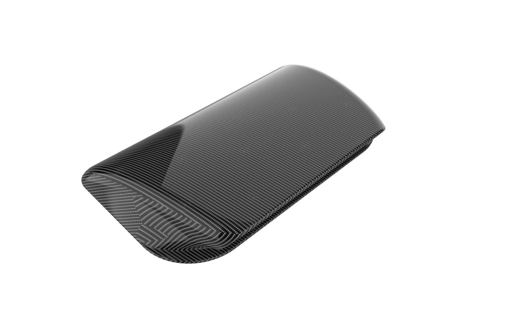 Carbon fiber hood scoop 3D print model_3