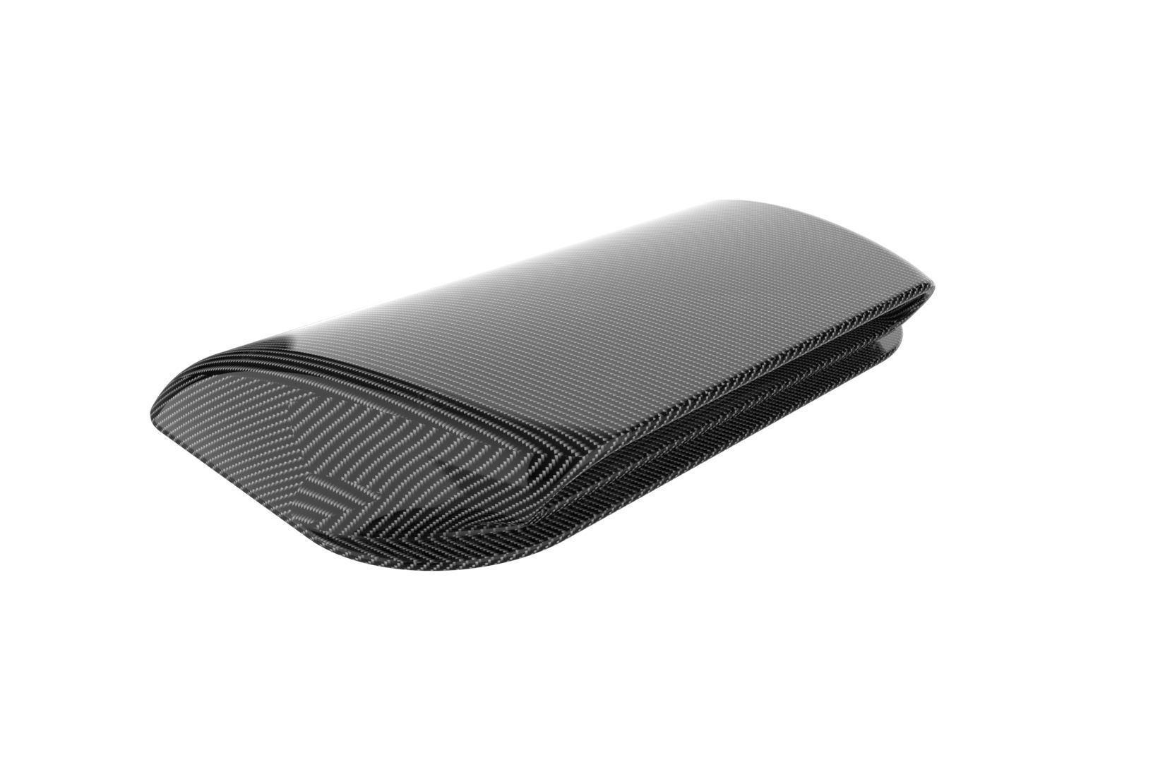 Carbon fiber hood scoop 3D print model_32