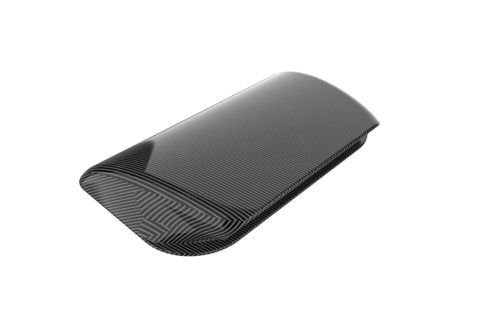 Carbon fiber hood scoop 3D print model_25