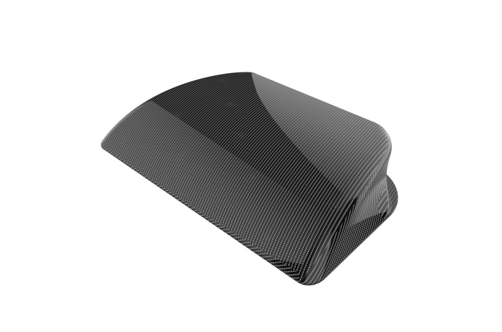 Carbon fiber hood scoop 3D print model_35