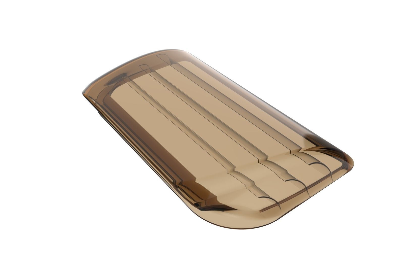 Carbon fiber hood scoop 3D print model_36