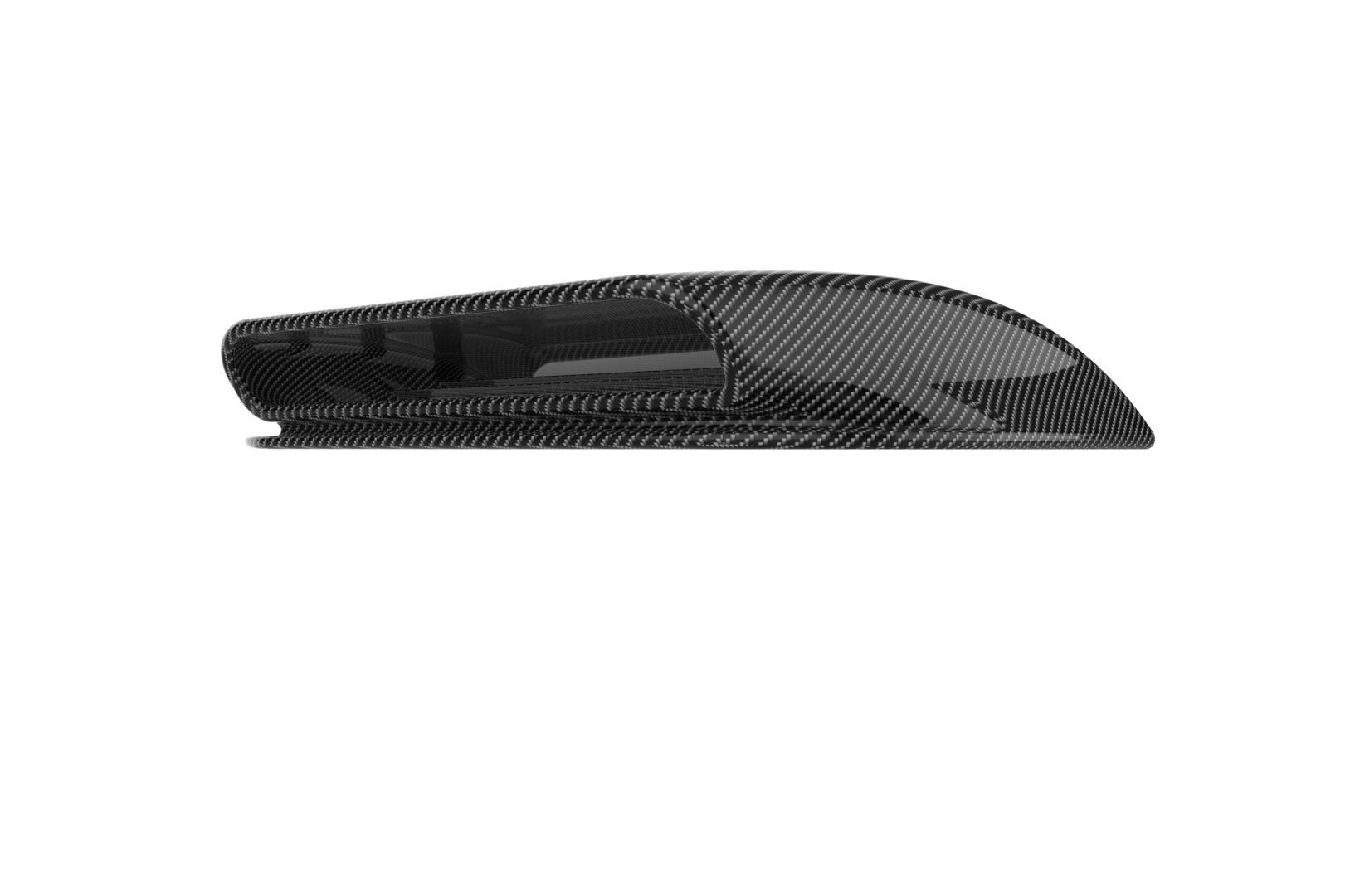 Carbon fiber hood scoop 3D print model_14