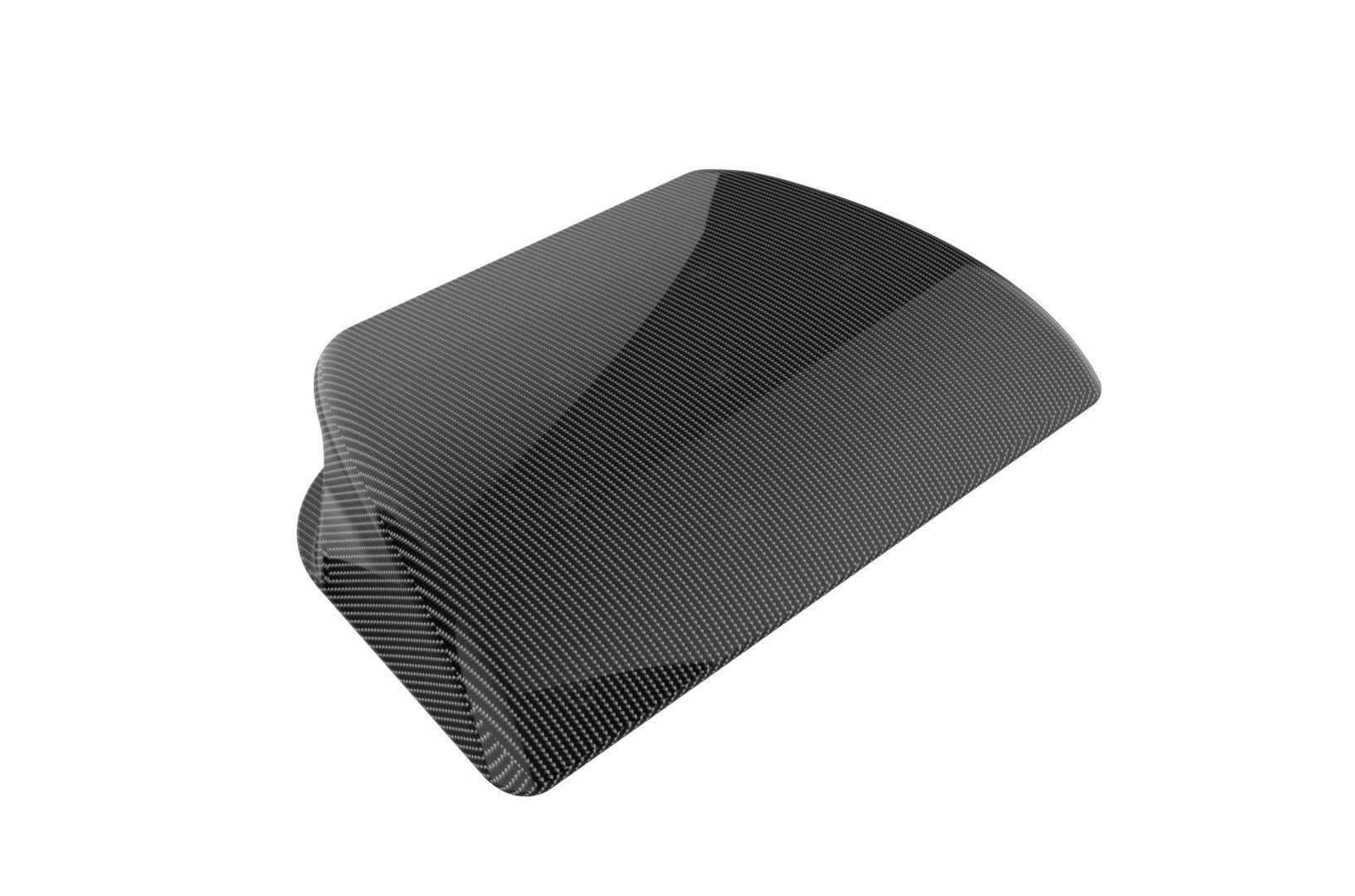 Carbon fiber hood scoop 3D print model_21