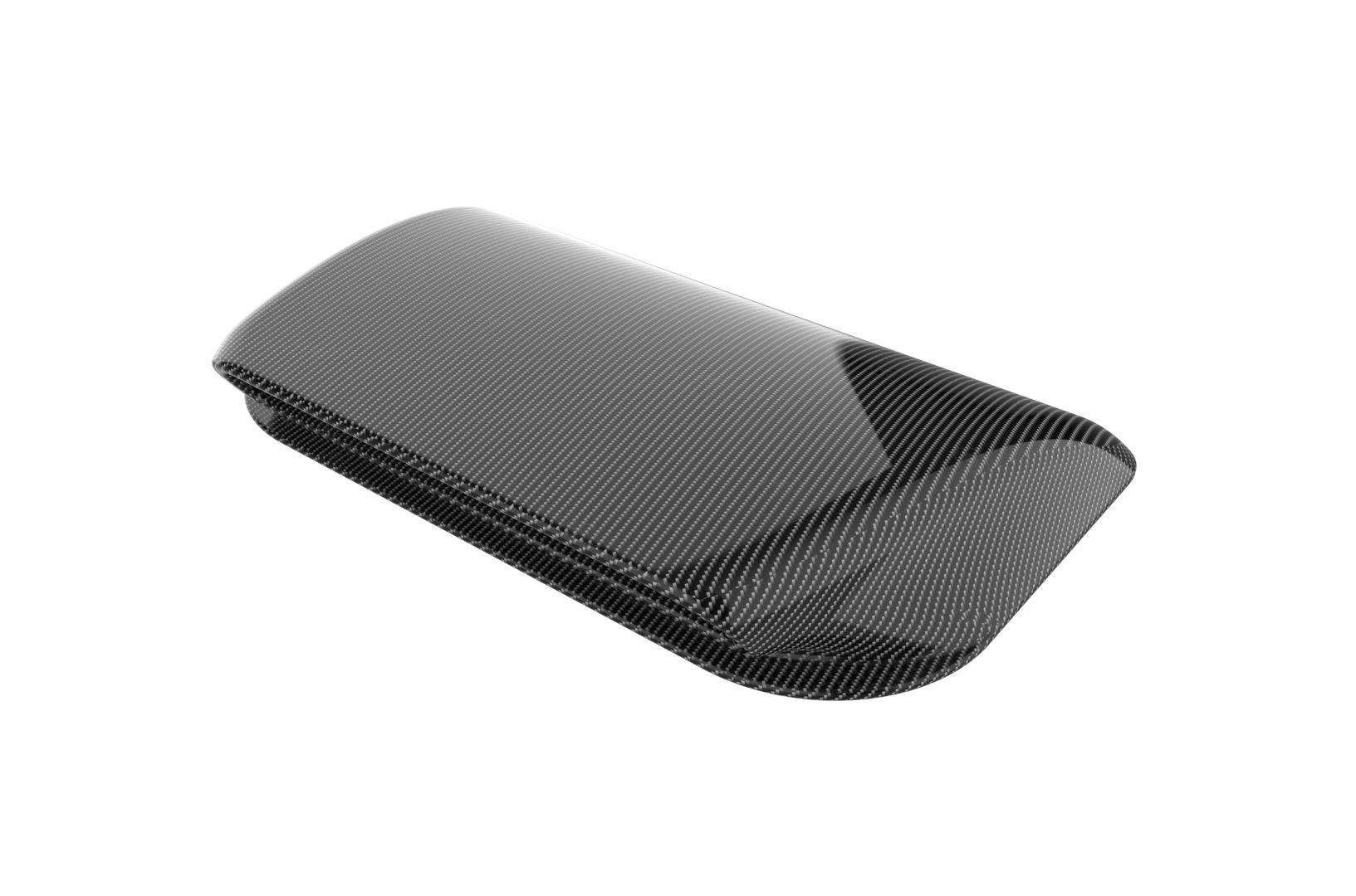 Carbon fiber hood scoop 3D print model_2