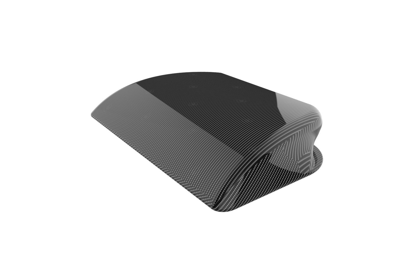 Carbon fiber hood scoop 3D print model_7
