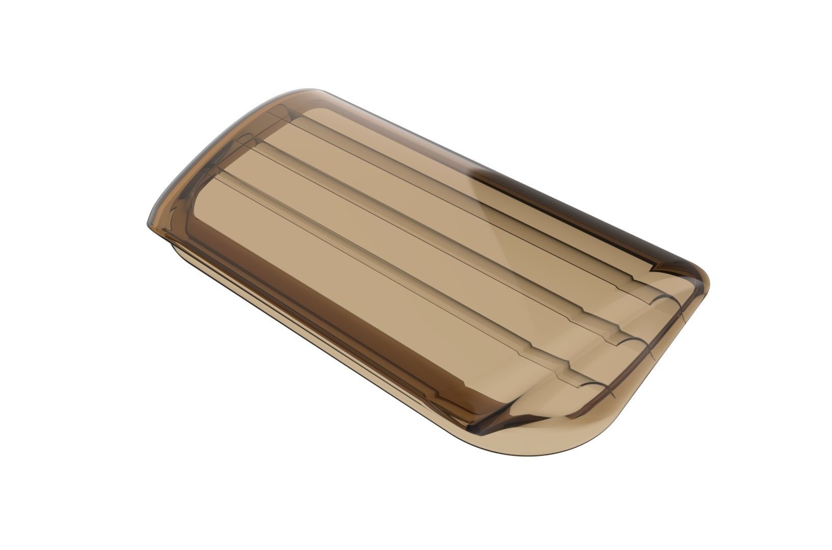 Carbon fiber hood scoop 3D print model_29