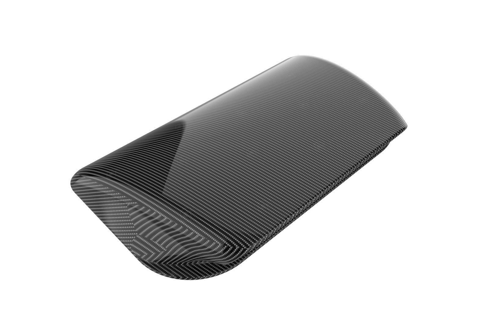 Carbon fiber hood scoop 3D print model_24