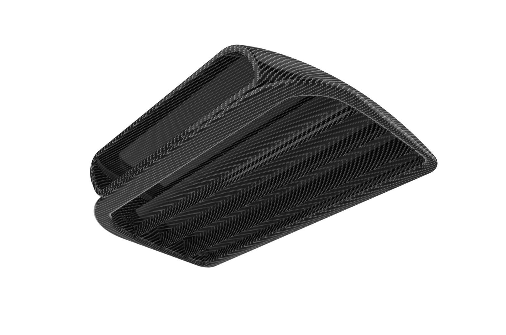 Carbon fiber hood scoop 3D print model_39