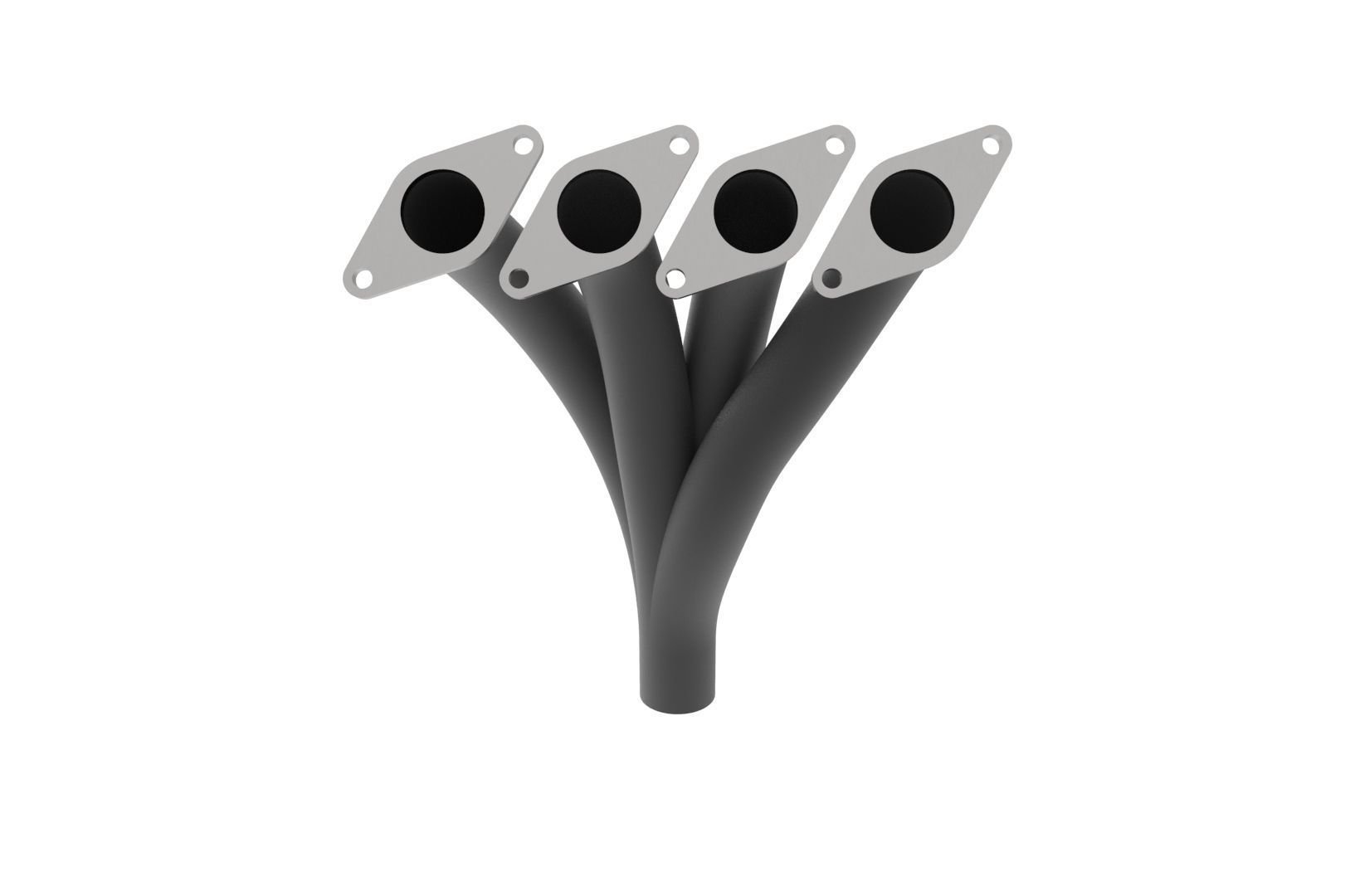 Exhaust manifold 3D print model_3
