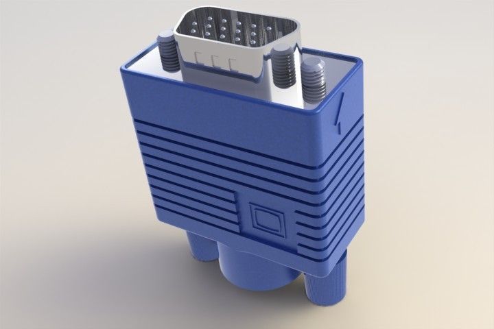 VGA Adapter 3D print model_17