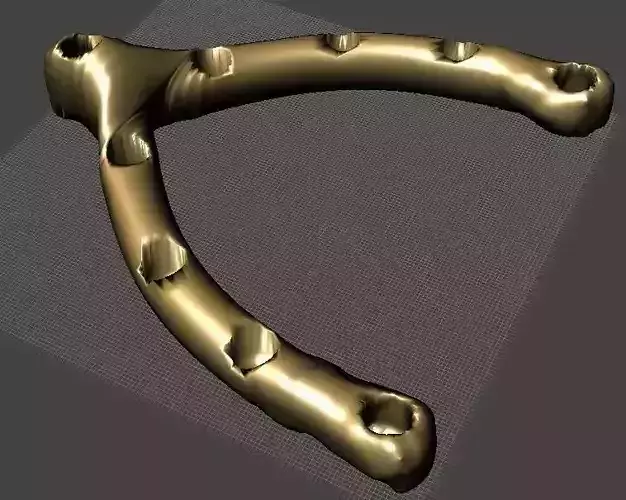 Wishbonorah a Wishbone shaped menorah for Thanksgivukah