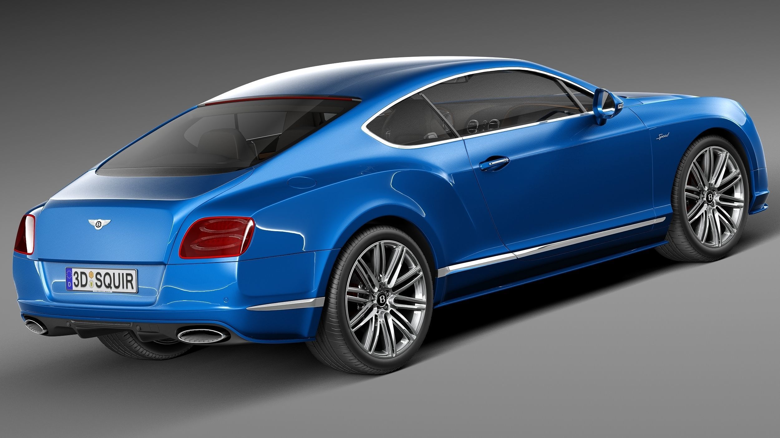 Bentley Continental GT Speed 2015 3D model_4