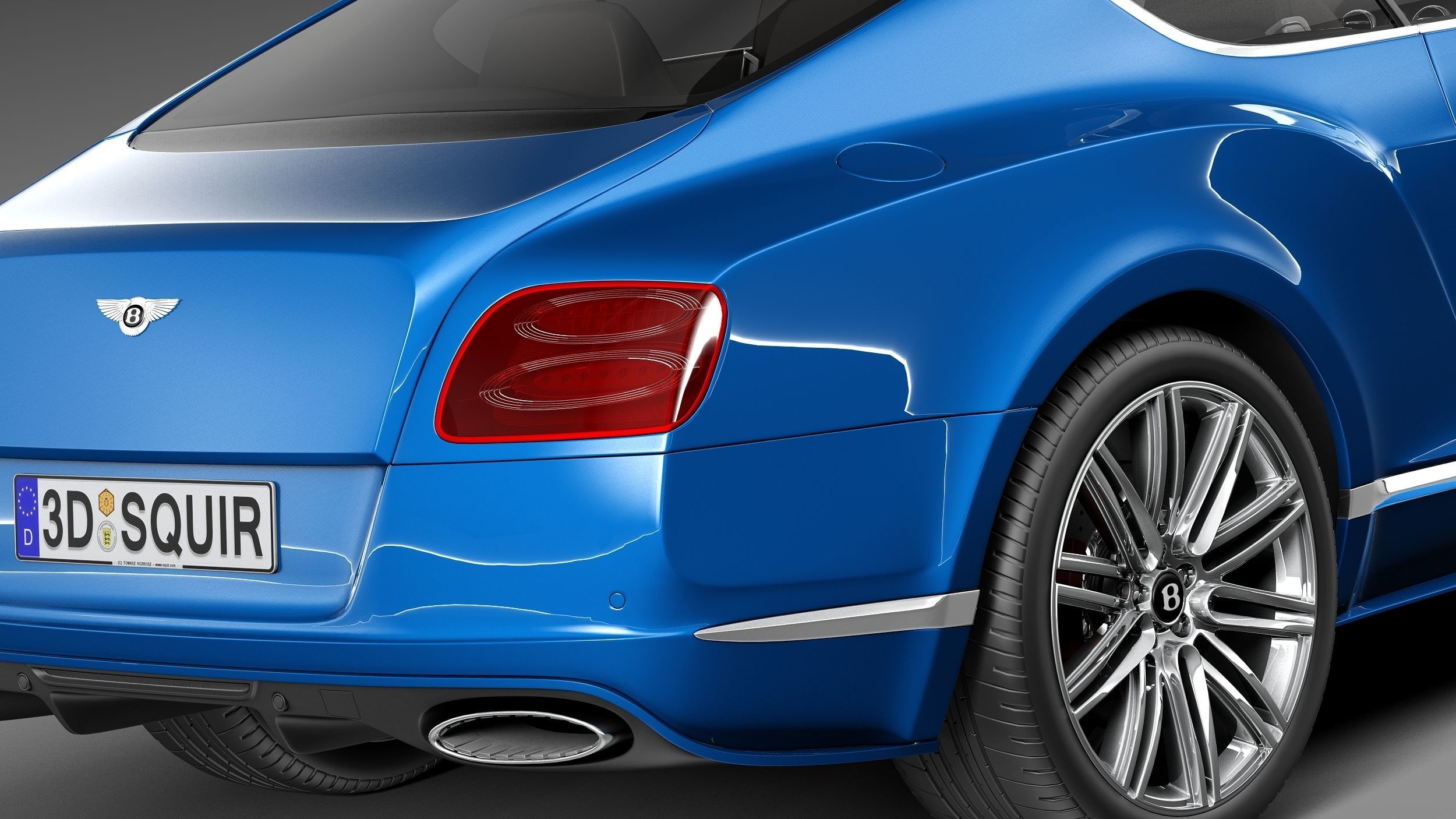 Bentley Continental GT Speed 2015 3D model_3