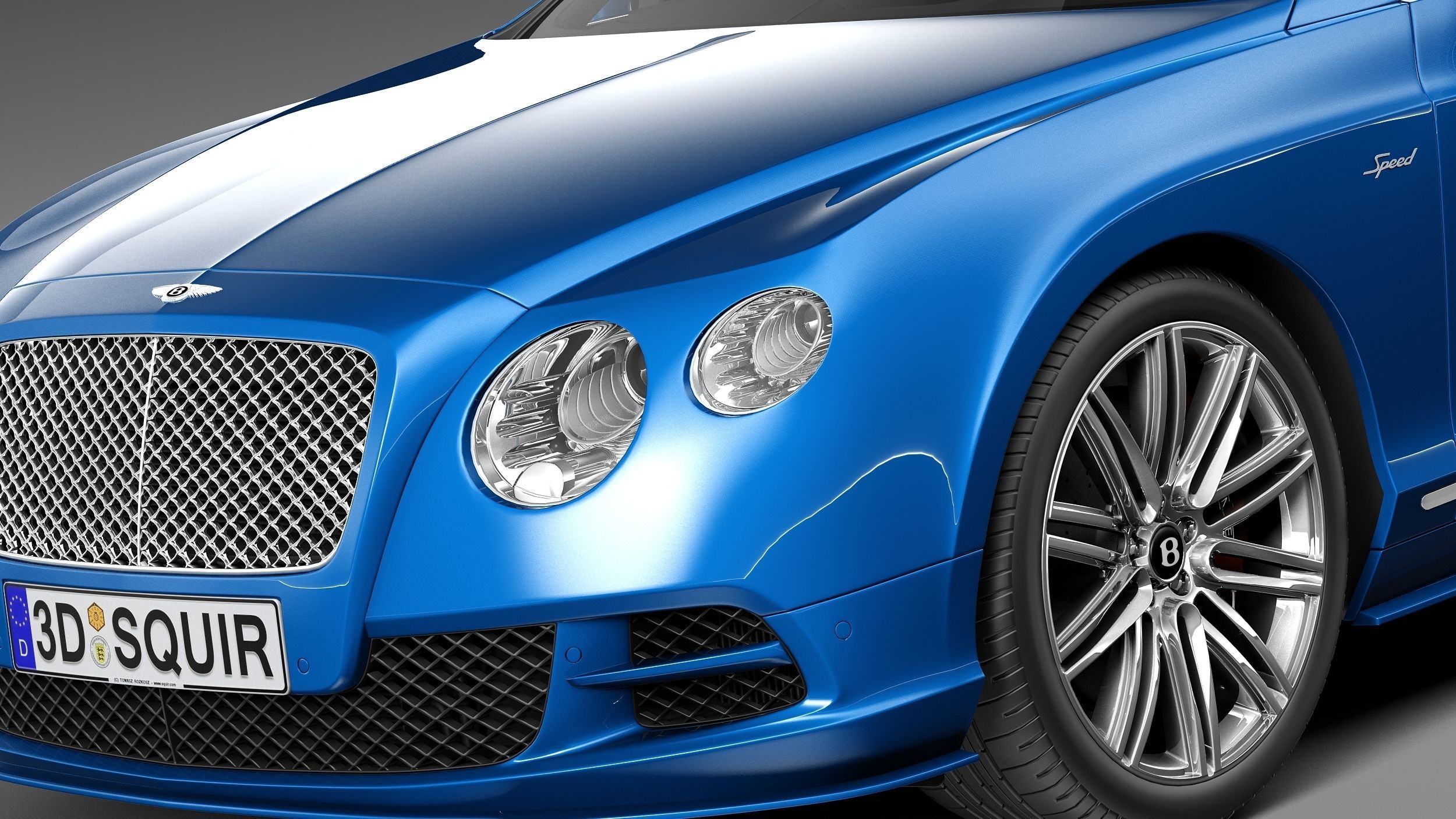 Bentley Continental GT Speed 2015 3D model_2