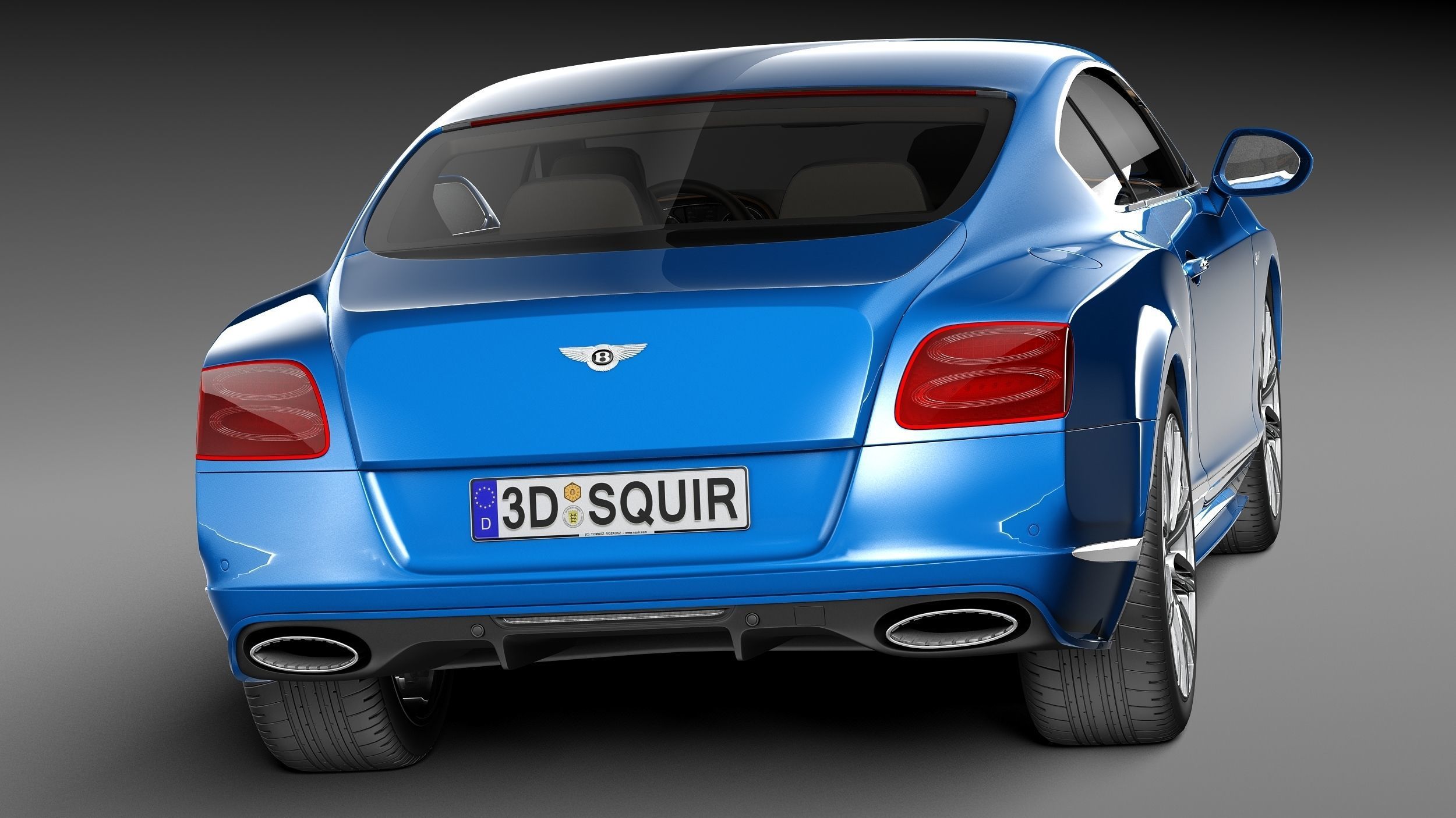 Bentley Continental GT Speed 2015 3D model_5