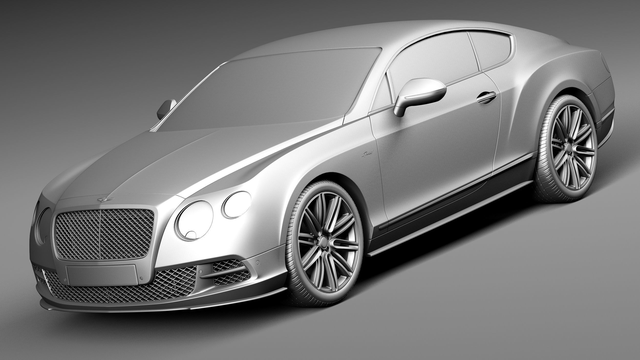 Bentley Continental GT Speed 2015 3D model_8