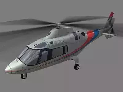Agusta Helicopter V1 Low-poly 3D model