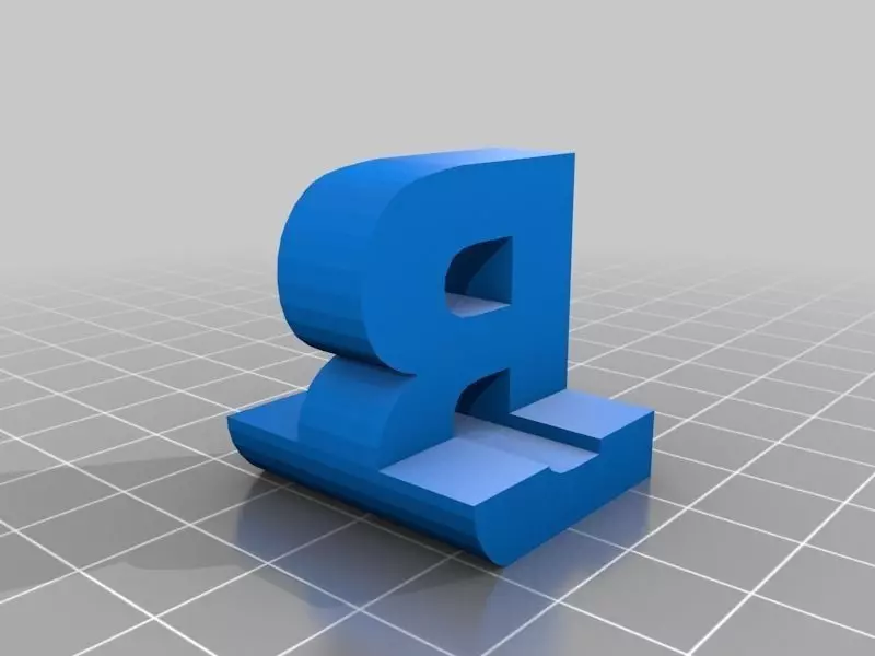 BT initials Free 3D print model