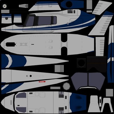 Agusta Helicopter V3 Low-poly 3D model_5