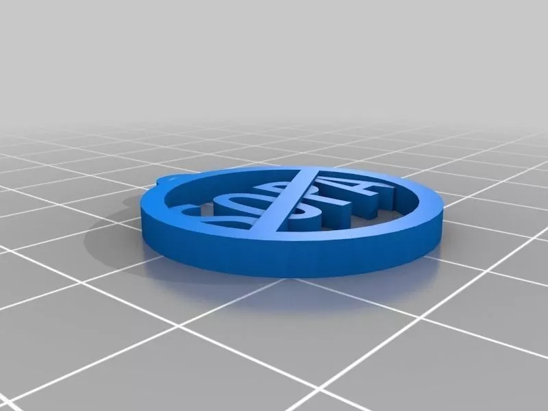 Stop SOPA necklace pendant Free 3D print model