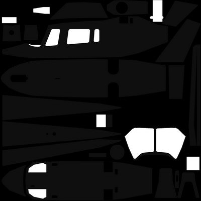 Agusta Helicopter V4 Low-poly 3D model_7