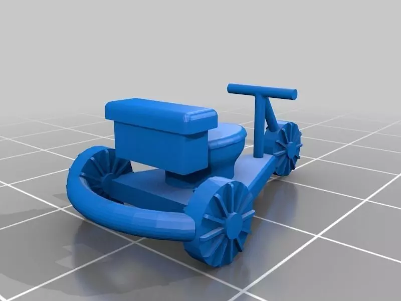 Toilet Racer pendant Free 3D print model_0