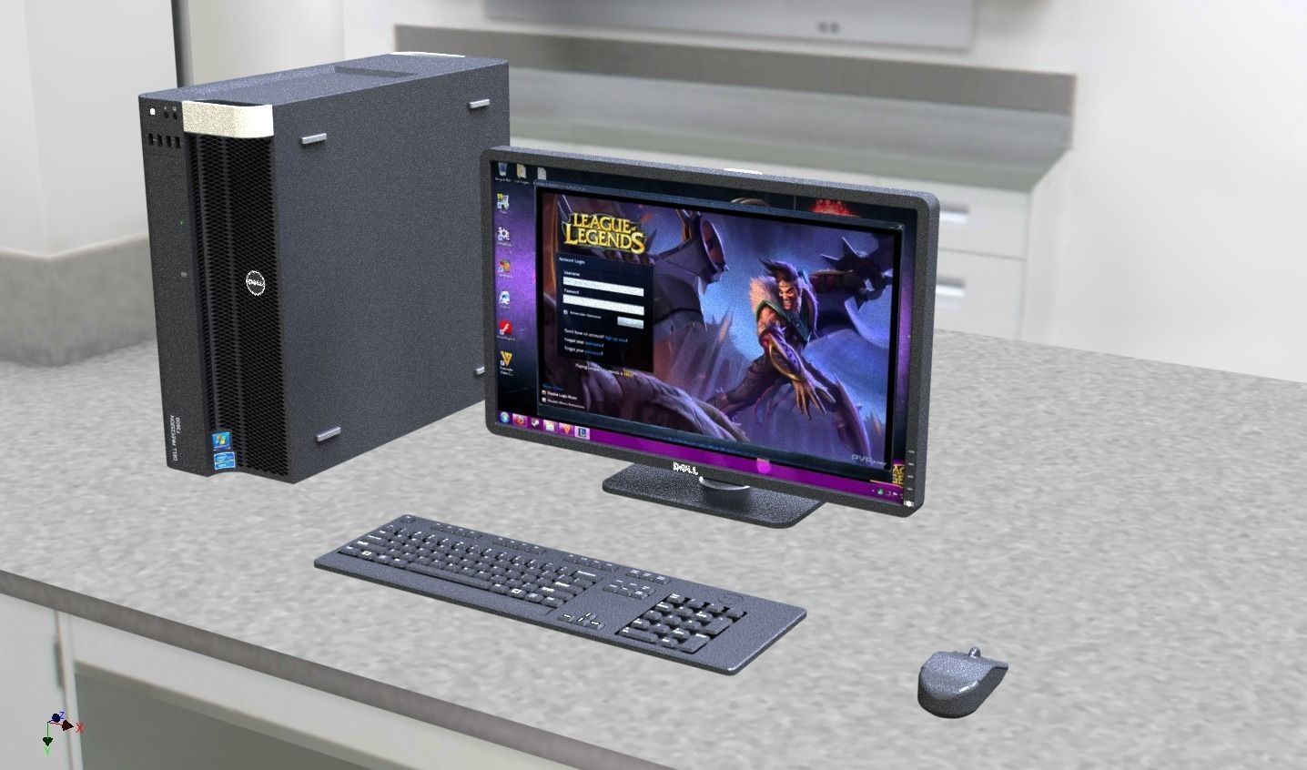 DELL Computer Free 3D model_0