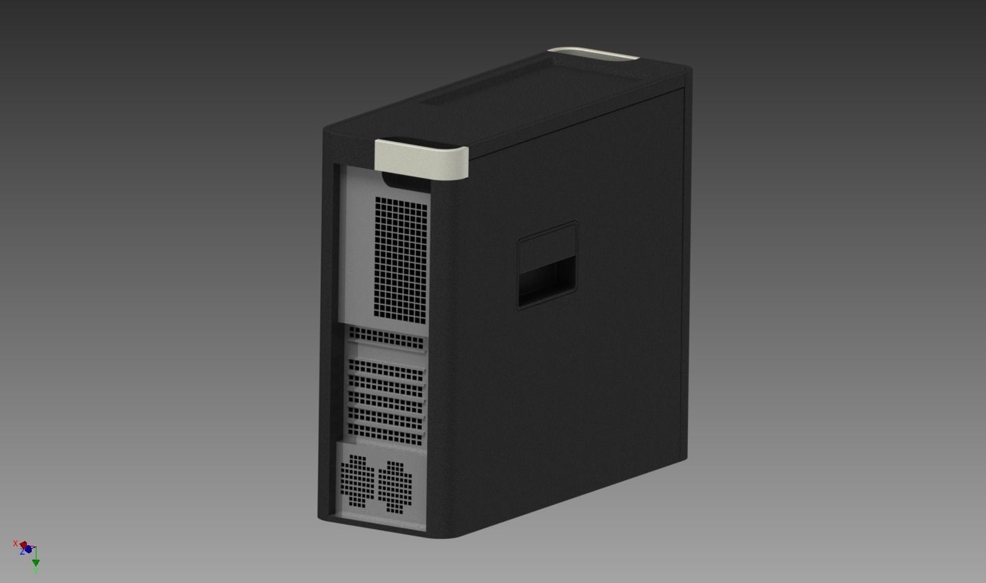 computer tower Free 3D model_2