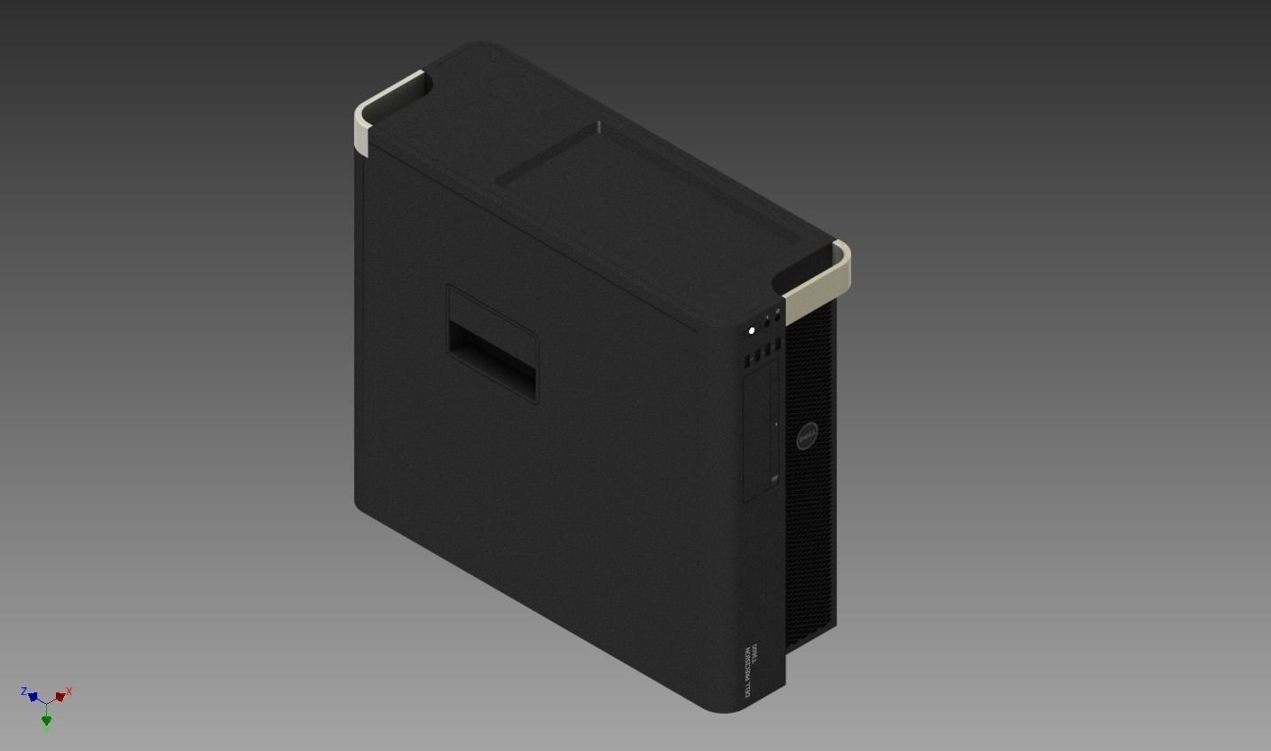 computer tower Free 3D model_1