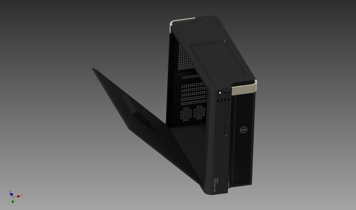 computer tower Free 3D model_5