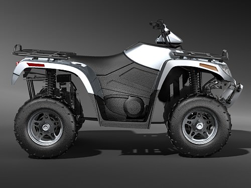 ATV QUAD Arctic Cat AC-700 3D model_3