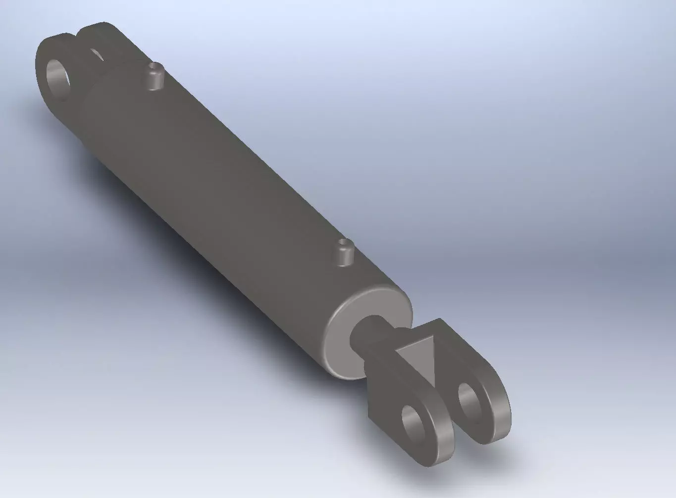 Hydraulic Cylinder Free 3D model_0