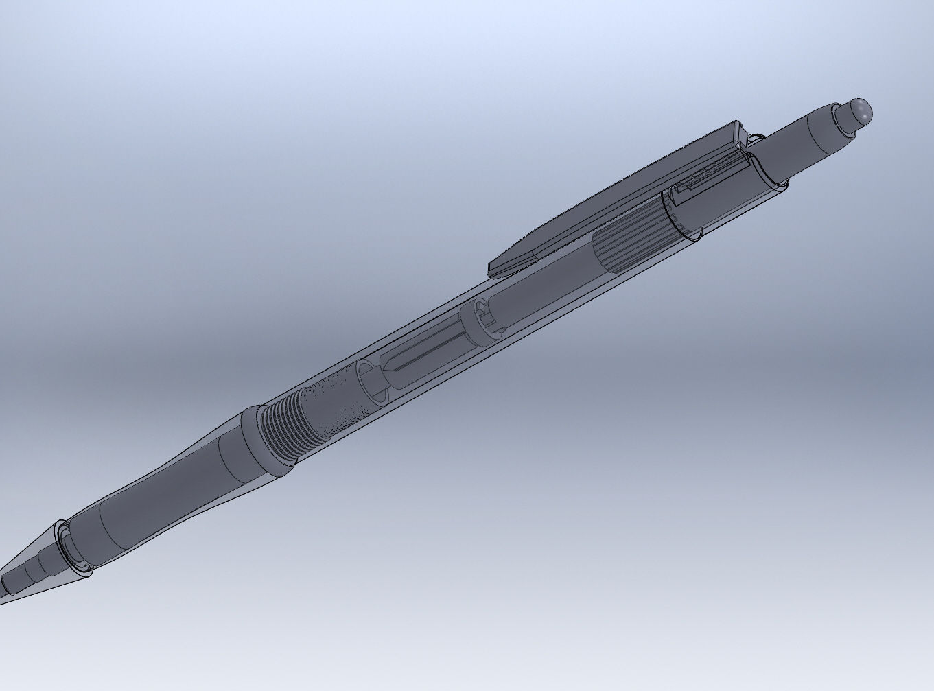 Mechanical Pencil Free 3D model_1